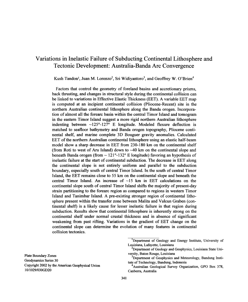 Variations in Inelastic Failure of Subducting Continental Lithosphere