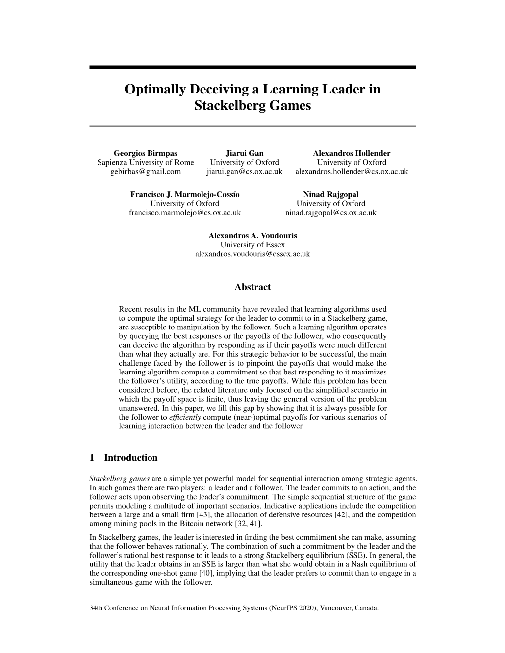 Optimally Deceiving a Learning Leader in Stackelberg Games