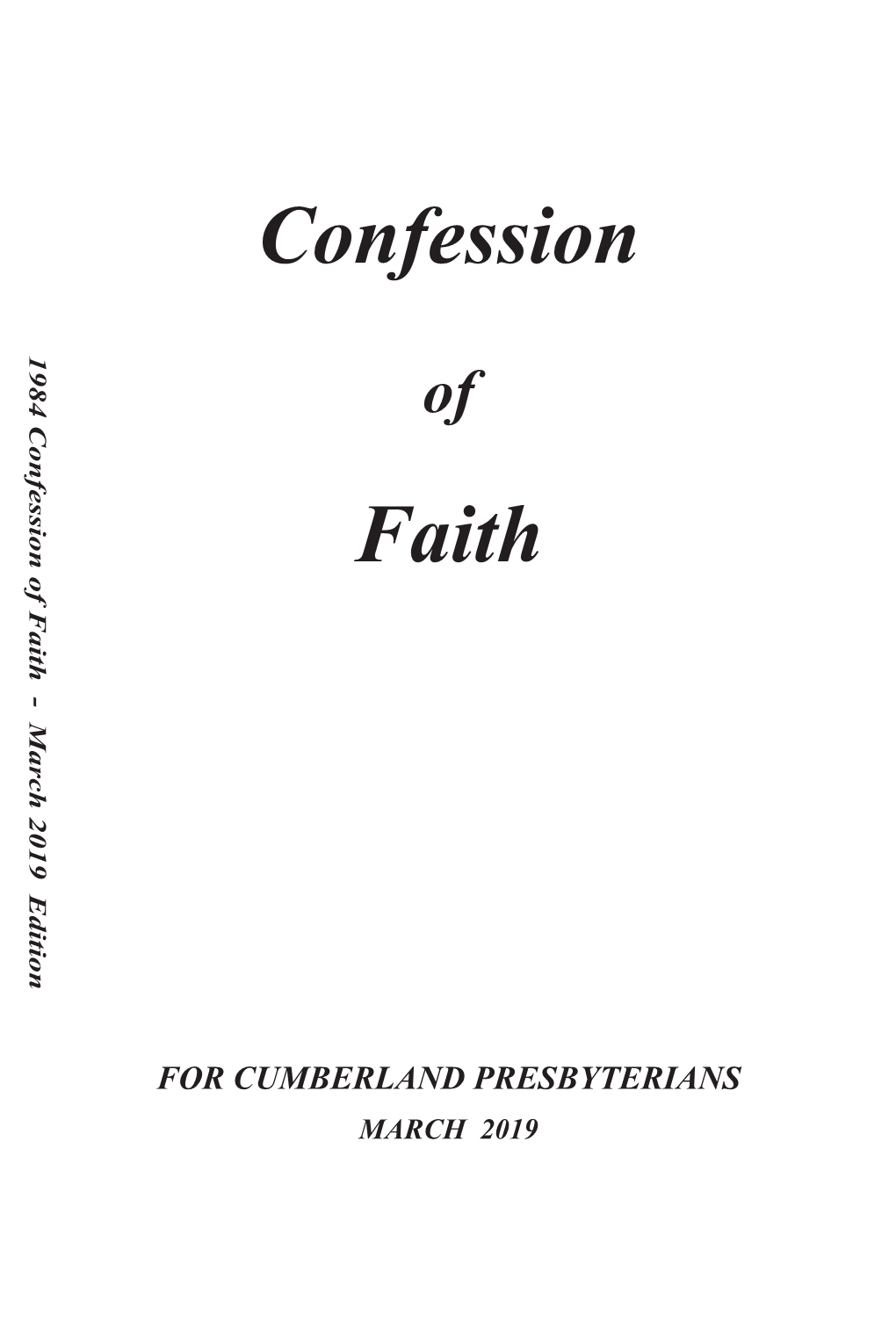 Confession Faith