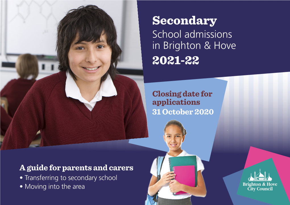 Secondary School Admissions in Brighton & Hove