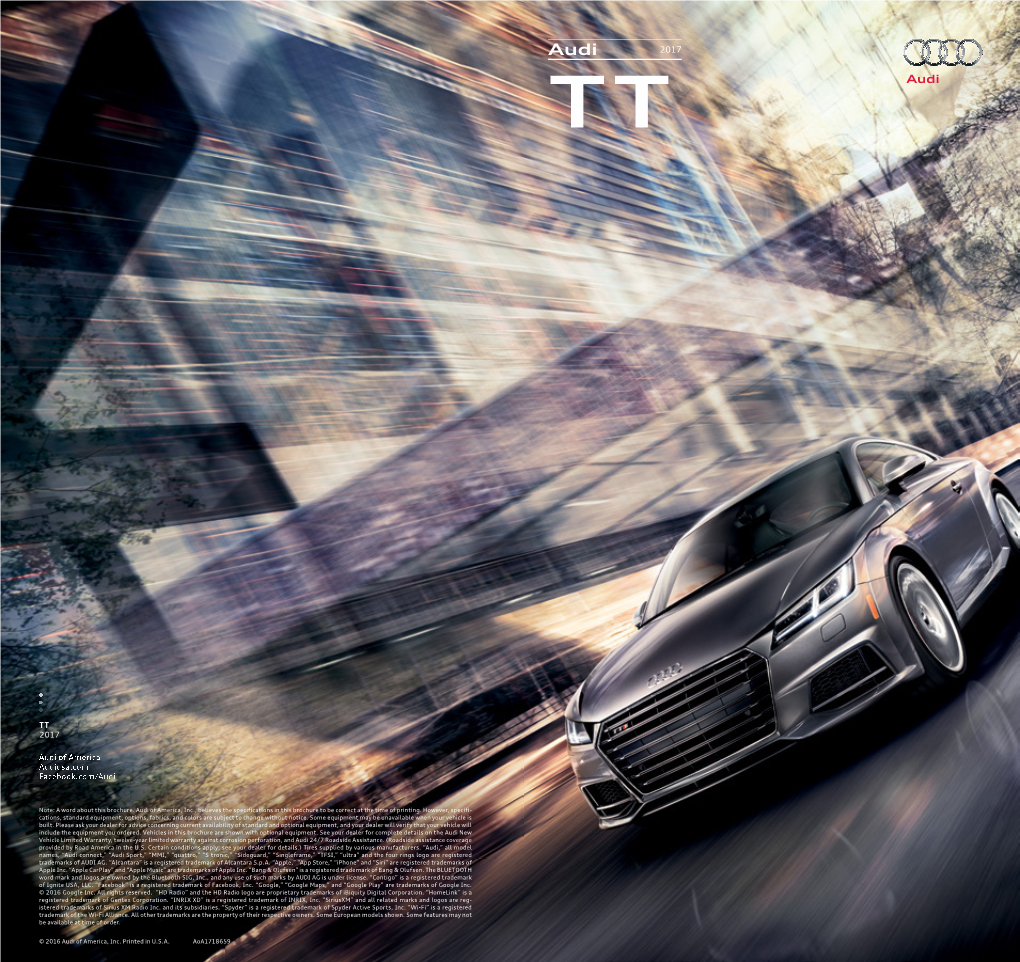 2017 Audi TT Brochure