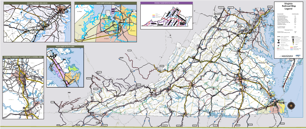 Virginia Railroad Map Legend