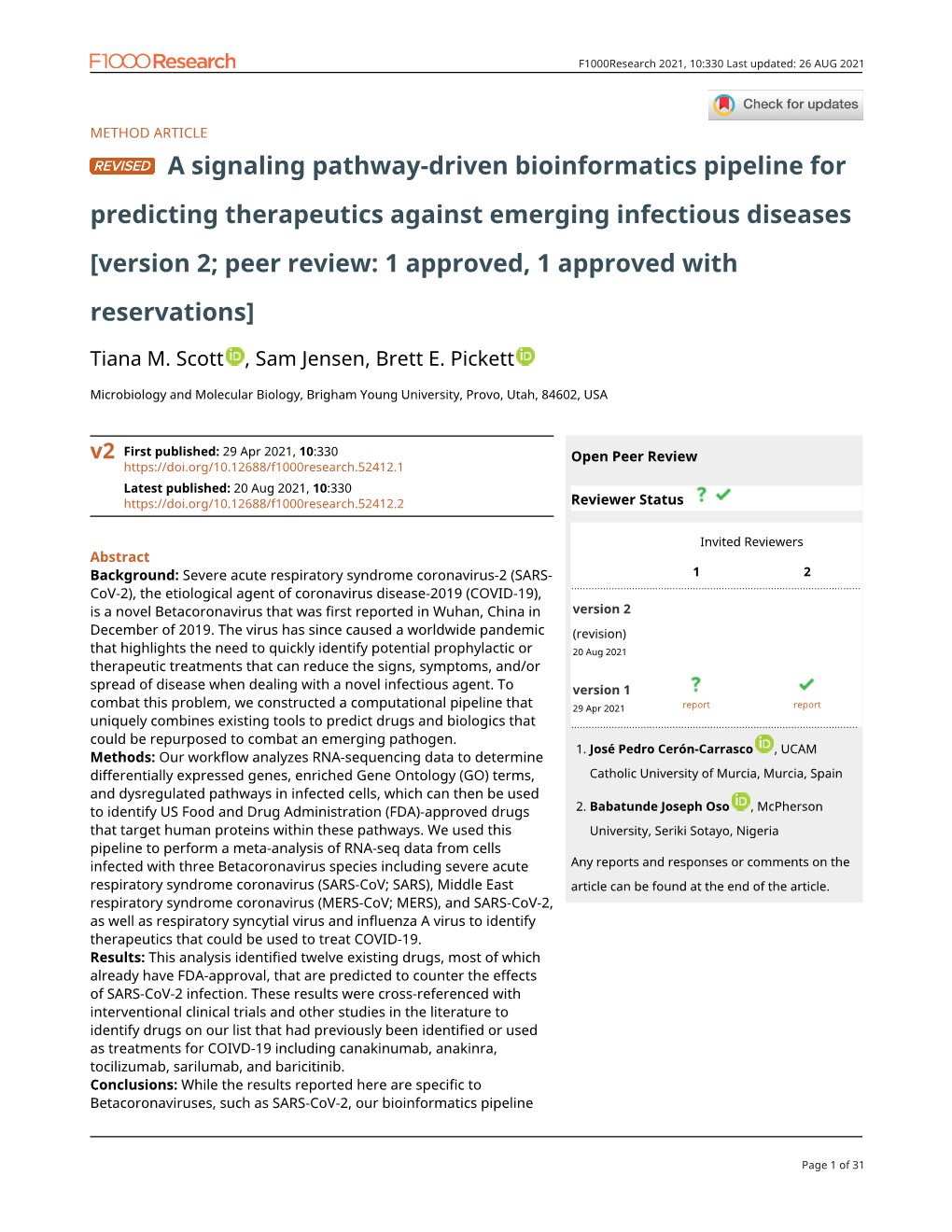 A Signaling Pathway-Driven Bioinformatics