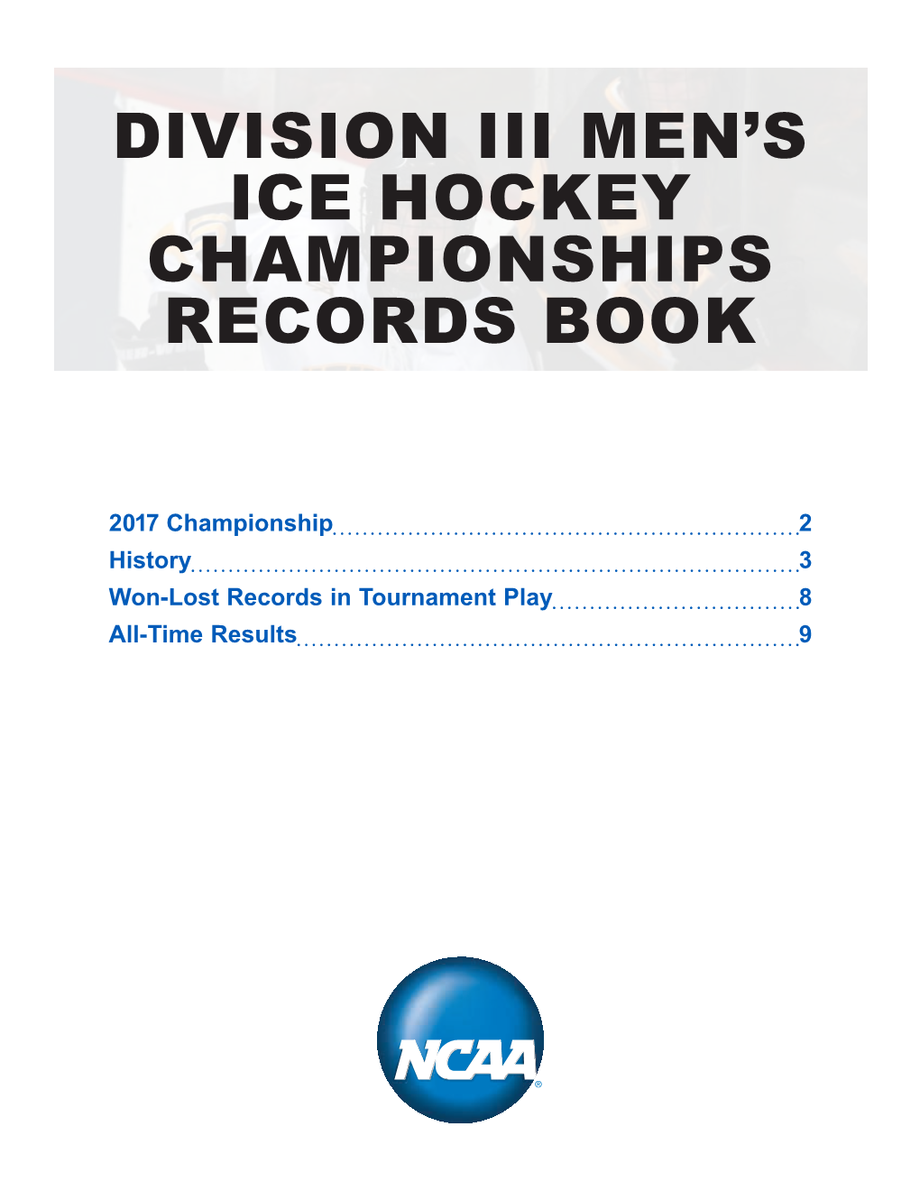 Division Iii Men's Ice Hockey Championships