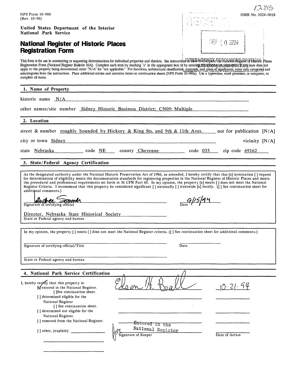 National Register of Historic Places Registration Form