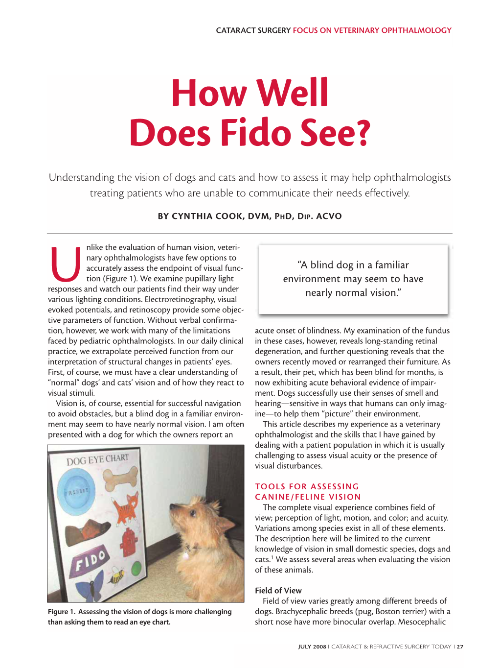 How Well Does Fido See?