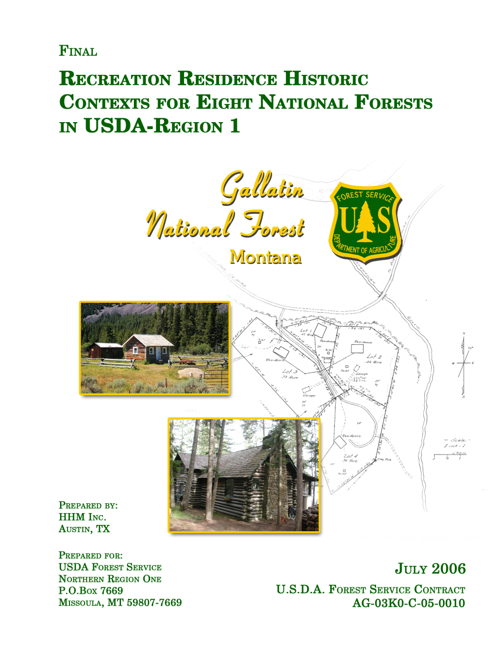 Recreational Residence Historic Contexts for Eight National Forests