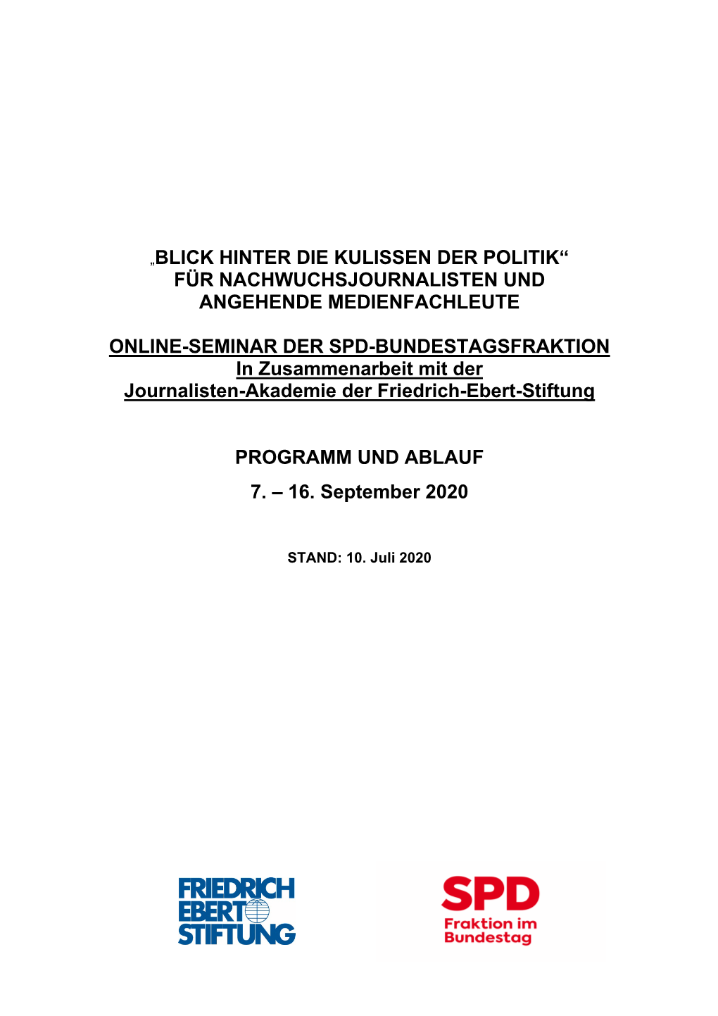 Für Nachwuchsjournalisten Und Angehende Medienfachleute