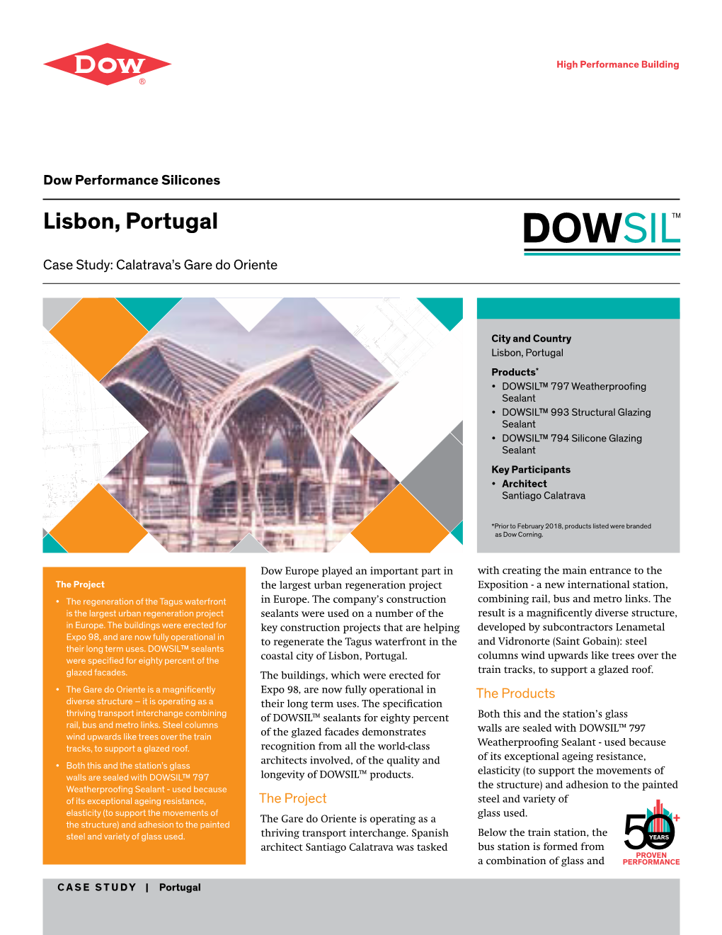 Calatrava's Gare Do Oriente, Lisbon, Portugal: Case Study