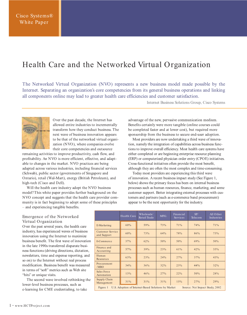 Health Care and the Networked Virtual Organization