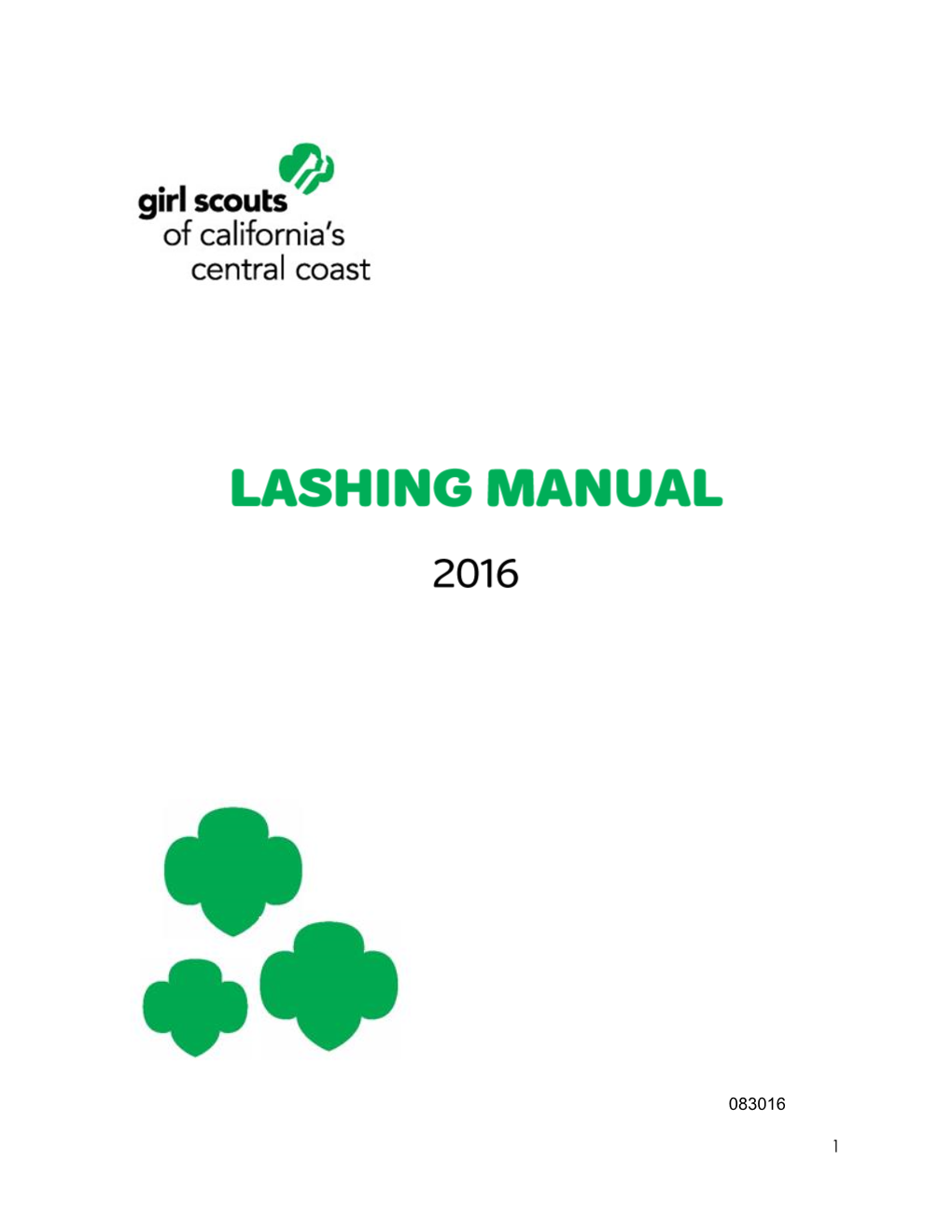 Lashing Manual