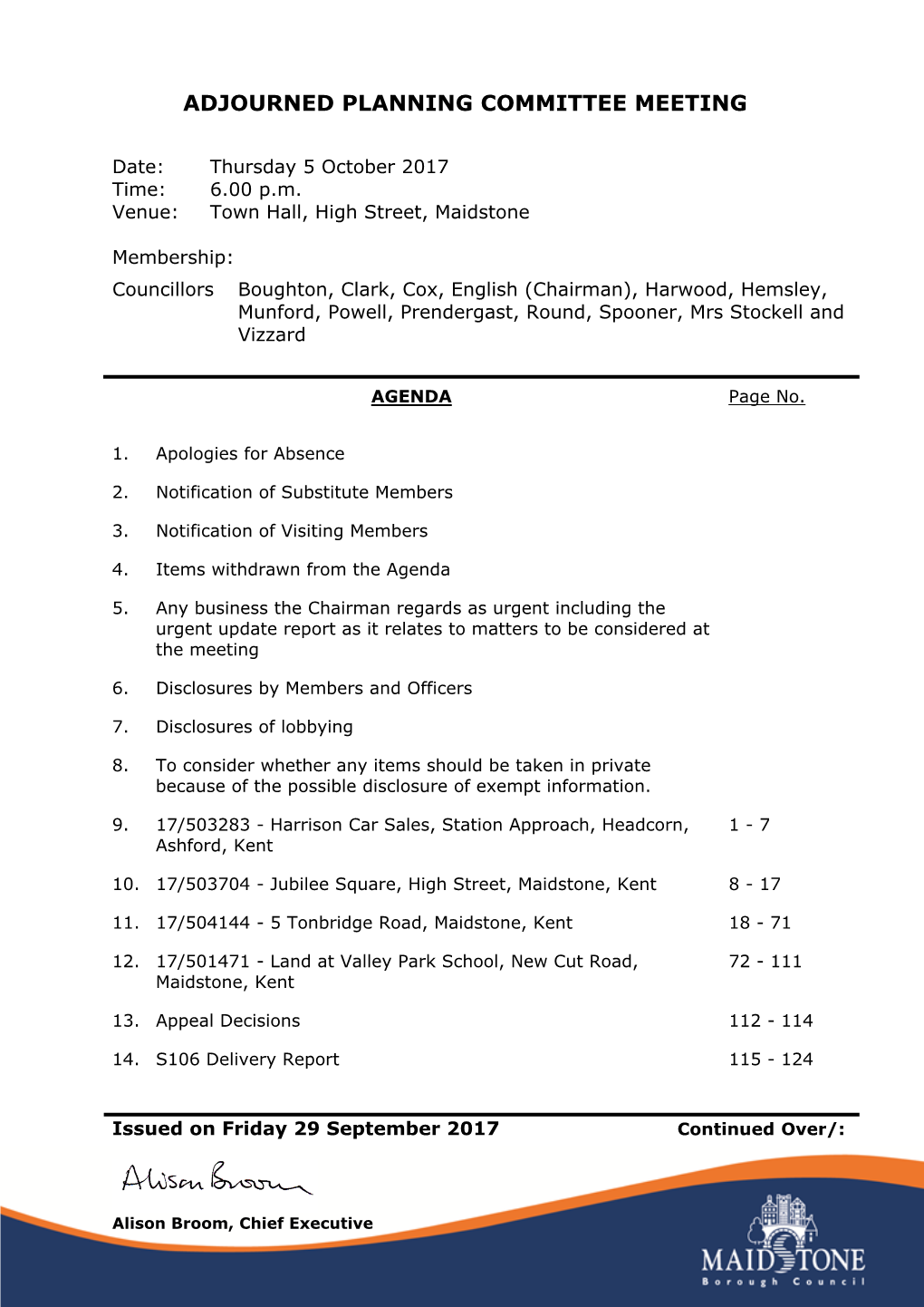 Agenda Document for Planning Committee, 05/10/2017 18:00