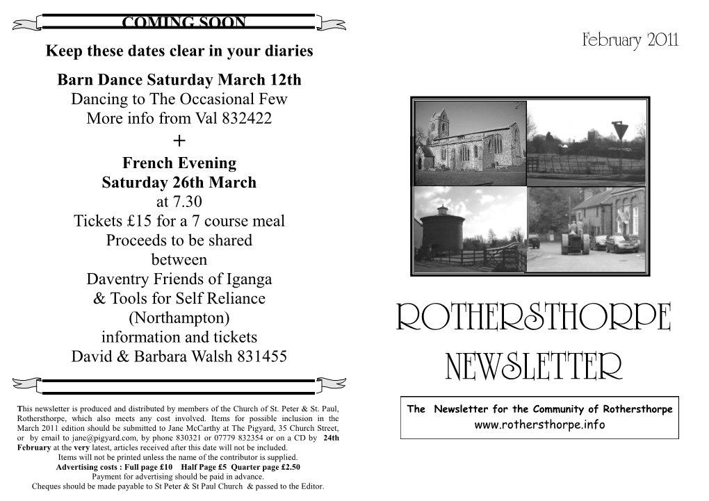 Rothersthorpe Newsletter