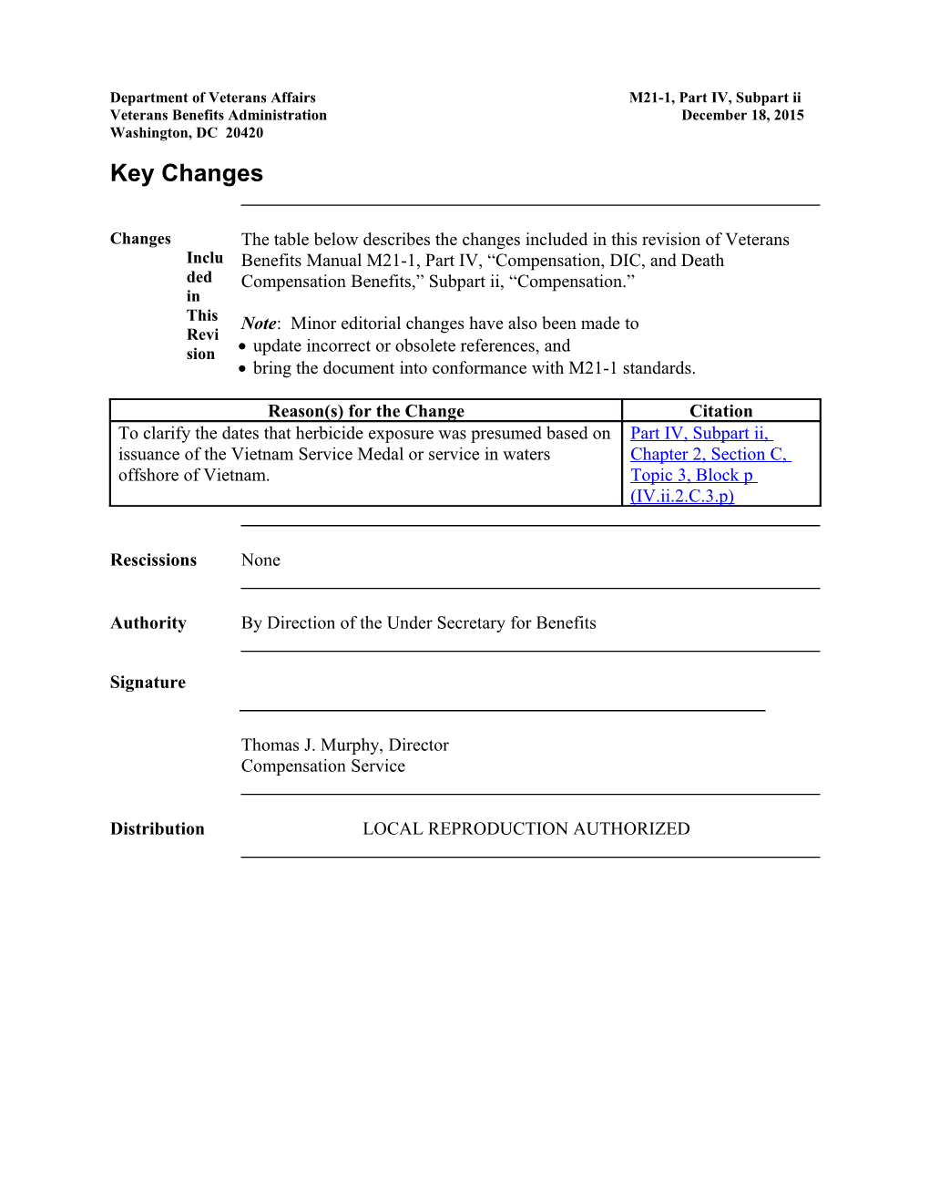 Department of Veterans Affairs M21-1, Part IV, Subpart Ii s5