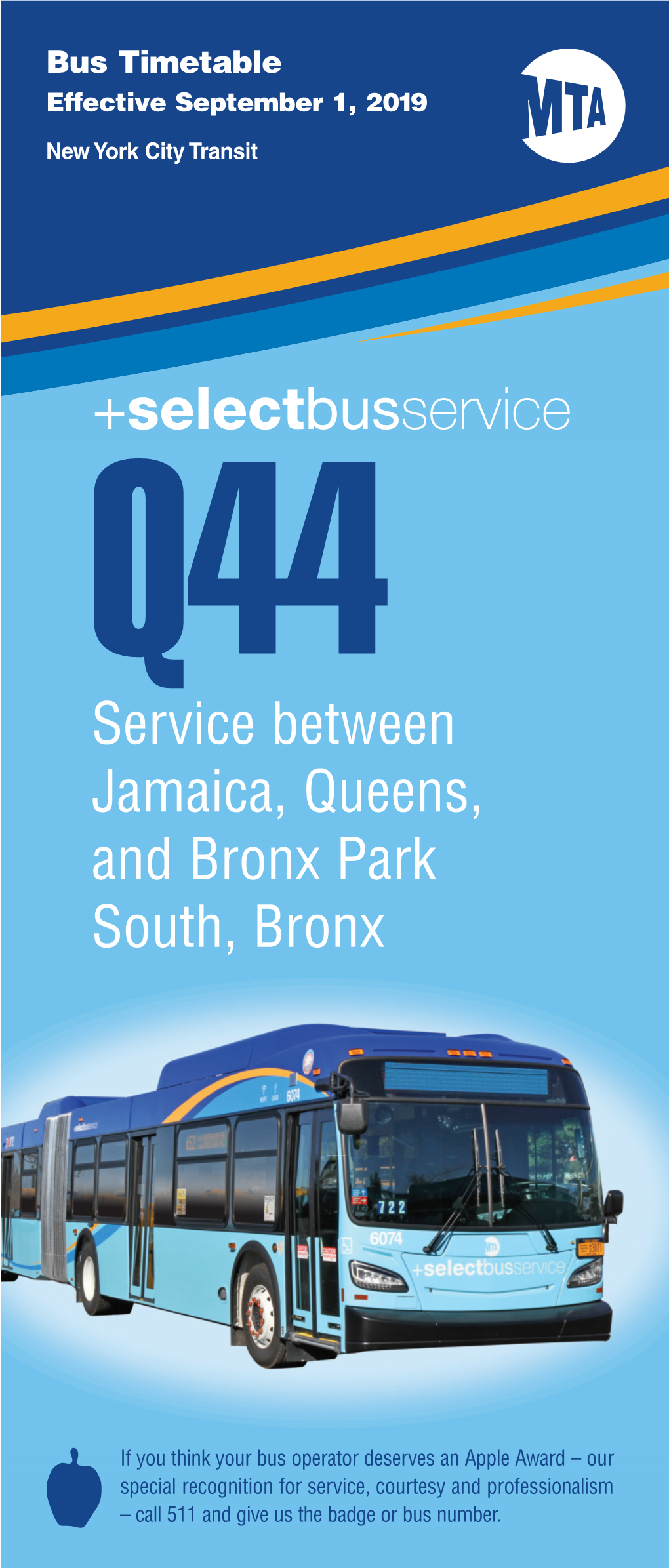 Service Between Jamaica, Queens, and Bronx Park South, Bronx