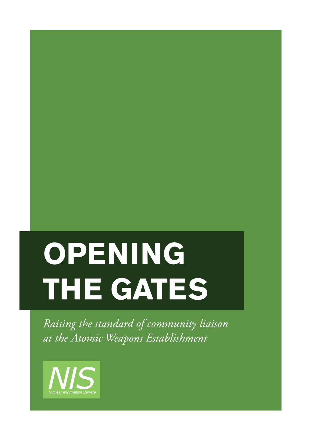 Opening the Gates