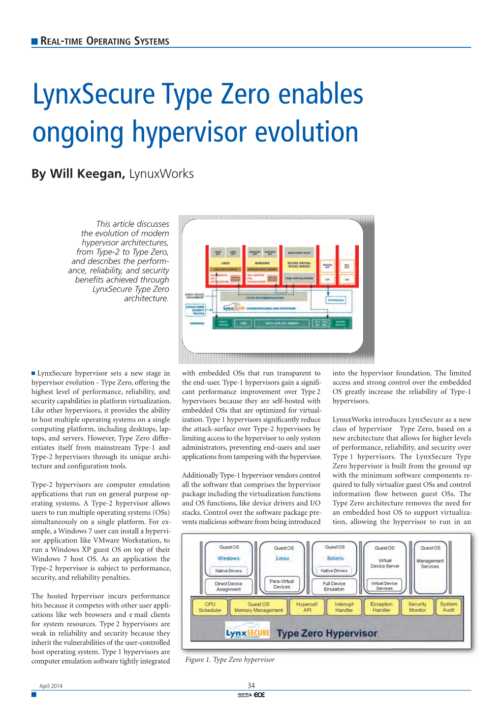 Lynxsecure Type Zero Enables Ongoing Hypervisor Evolution