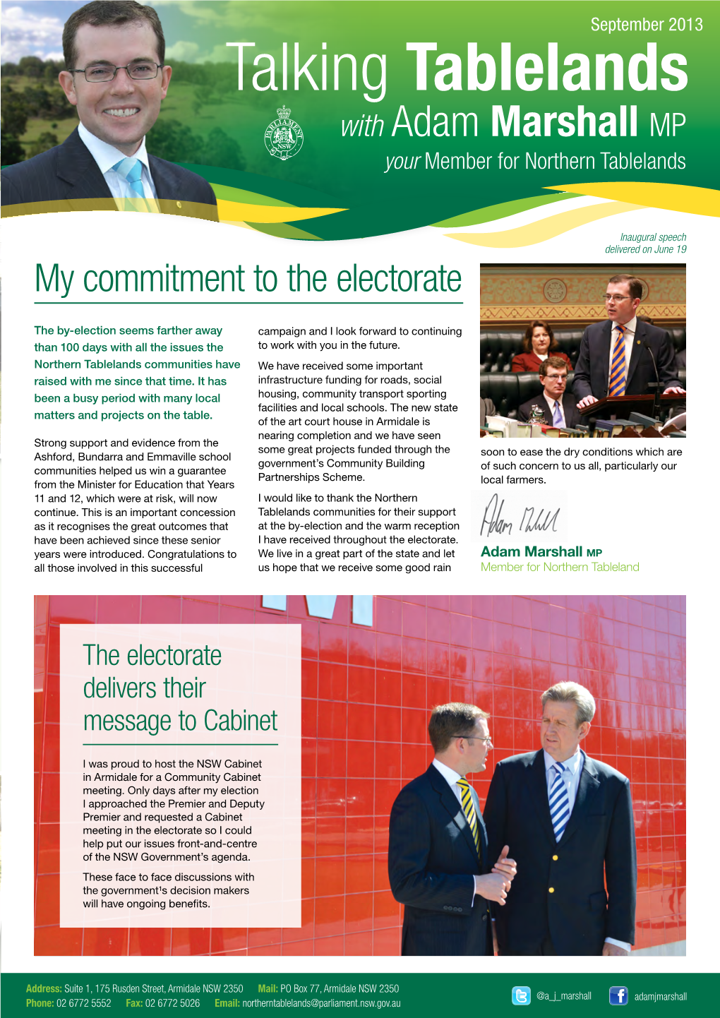 Adam Marshall Brochure September 2013