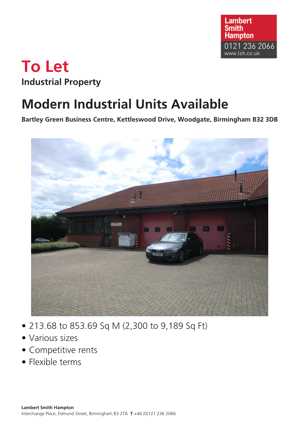 To Let,Bartley Green Business Centre, Kettleswood Drive