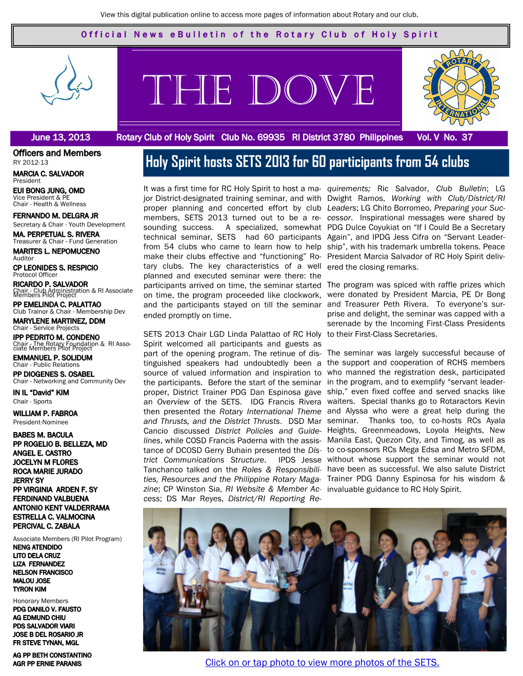 Rotary Club of Holy Spirit the Dove