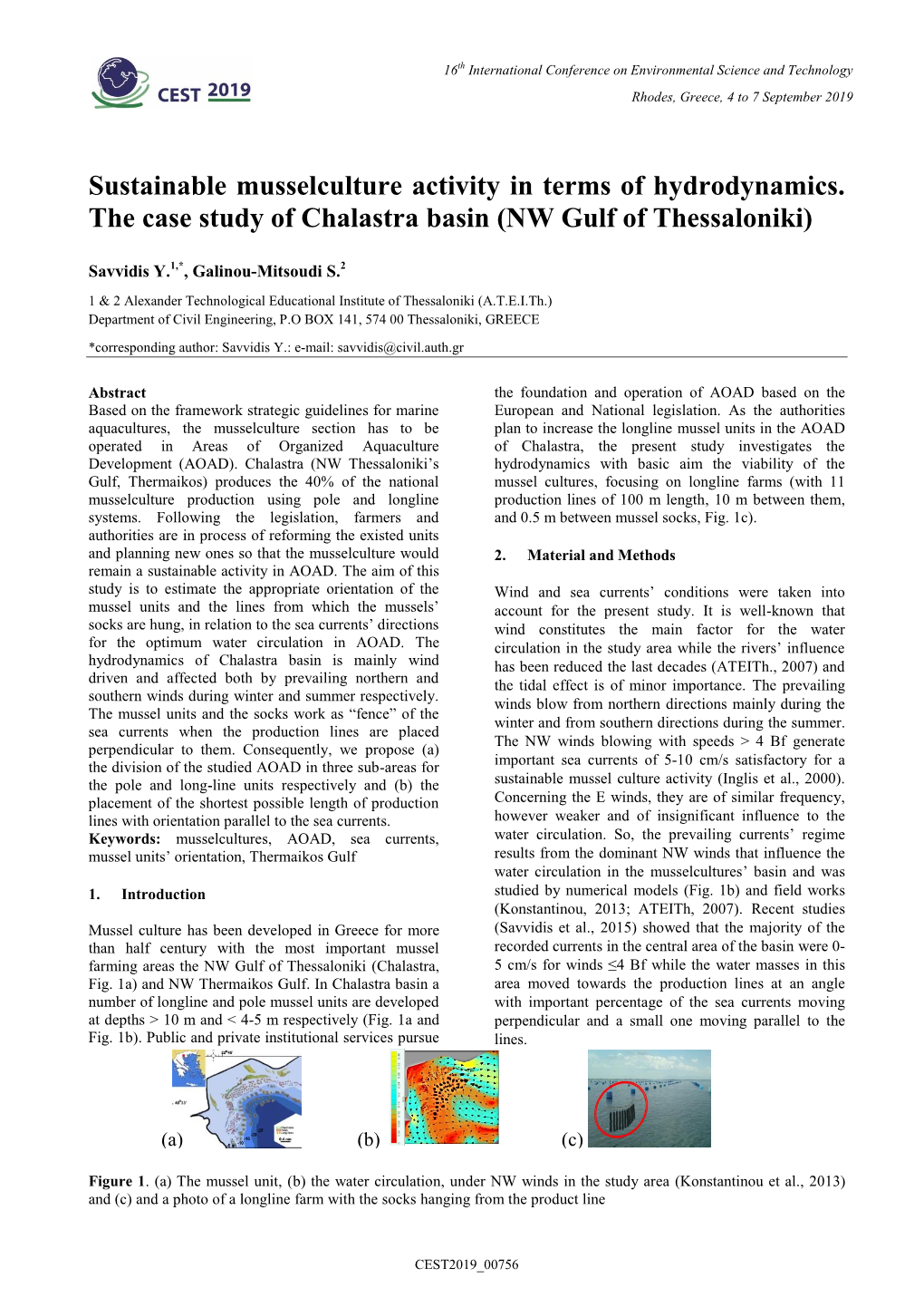 Sustainable Musselculture Activity in Terms of Hydrodynamics