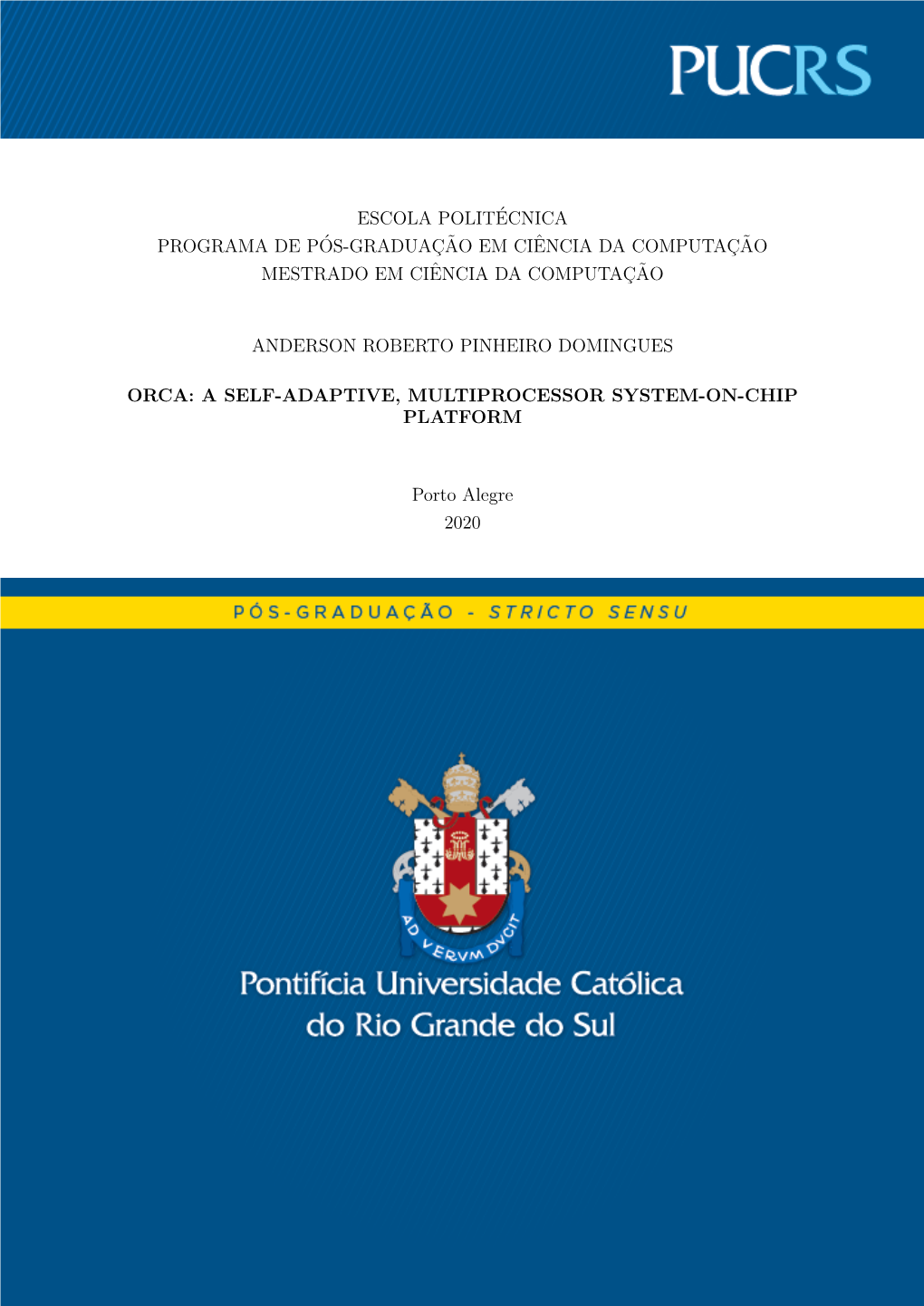 Escola Politécnica Programa De P´Os-Graduac¸ ˜Ao Em