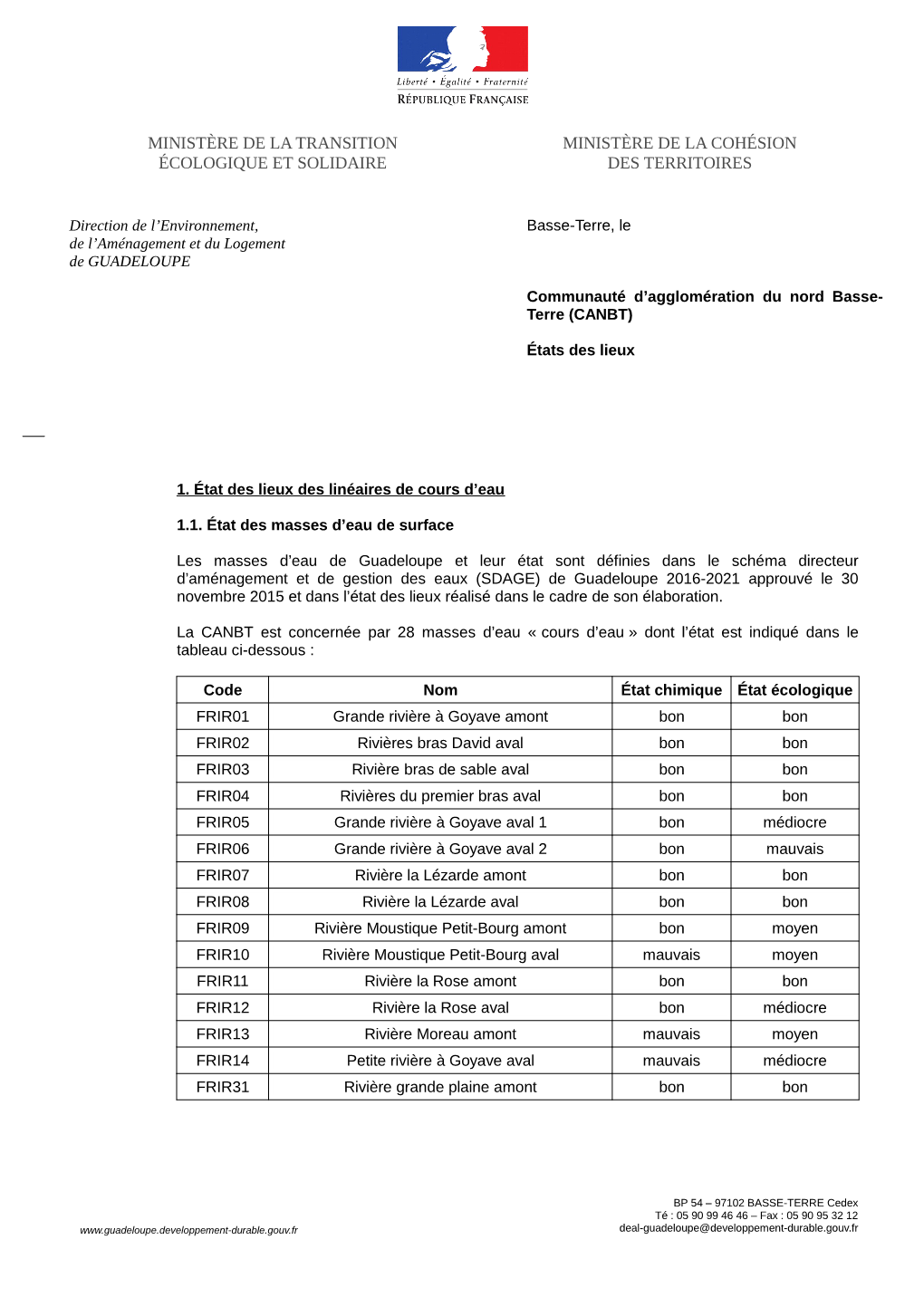 Ministère De La Transition Écologique Et Solidaire Ministère De La Cohésion Des Territoires