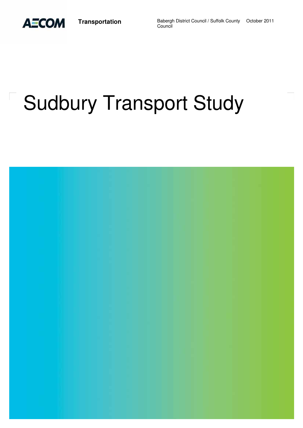 Sudbury Transport Study