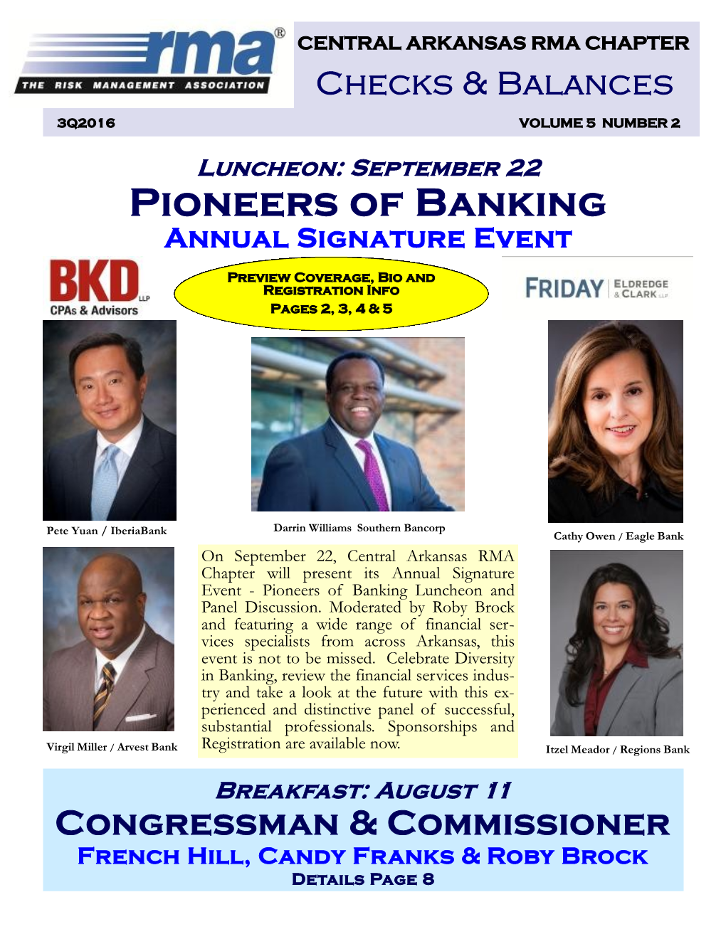 Pioneers of Banking Annual Signature Event