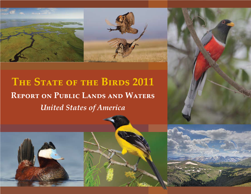 Print Version of the State of the Birds 2011
