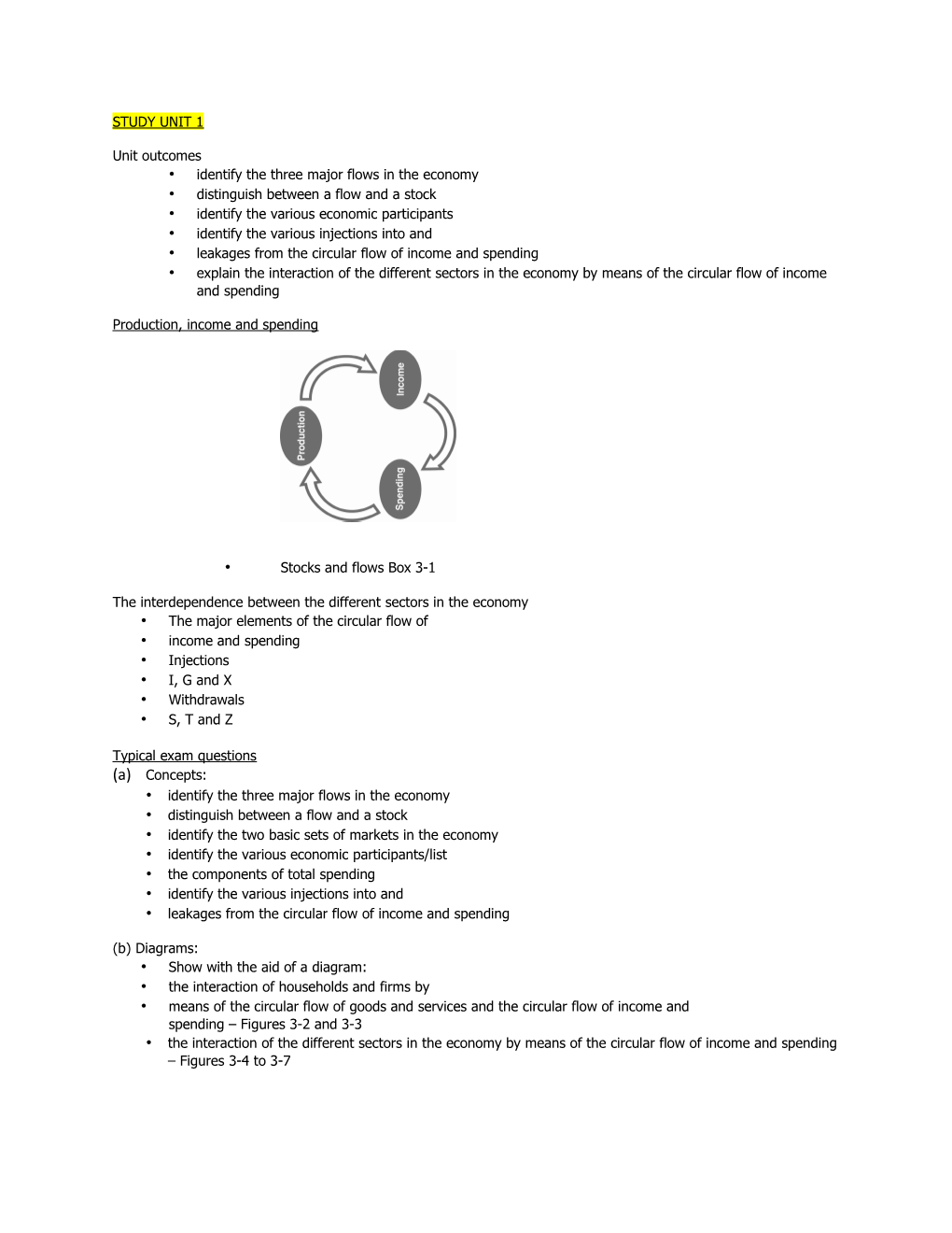 Identify the Three Major Flows in the Economy