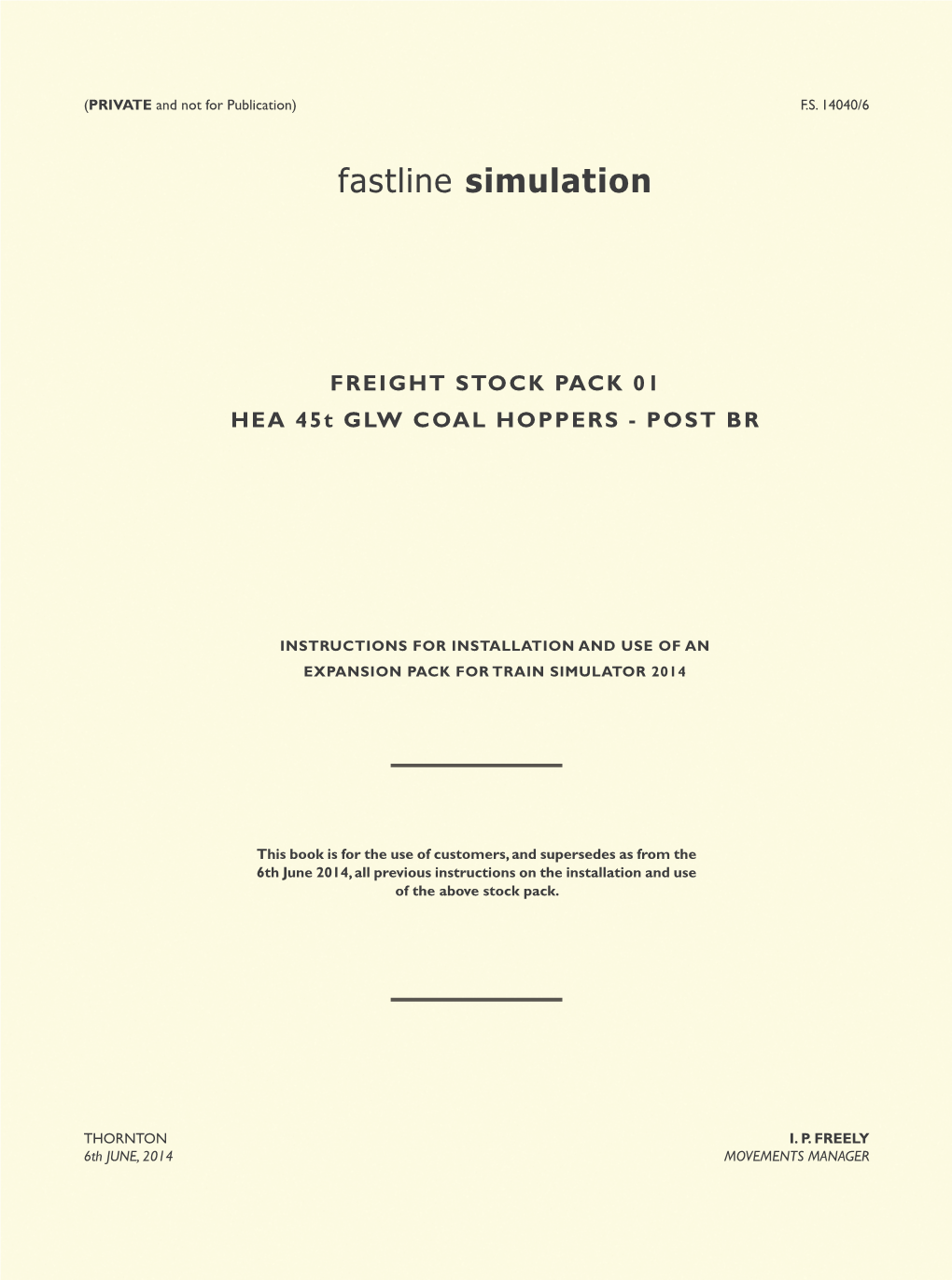 Fastline Simulation