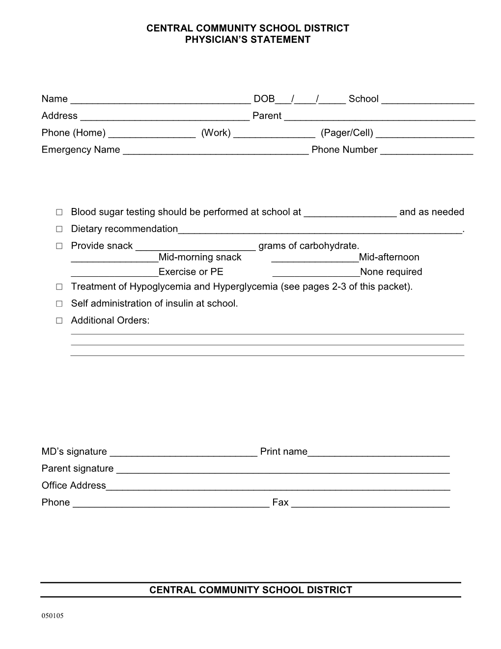 DIABETES ORDER Formsx