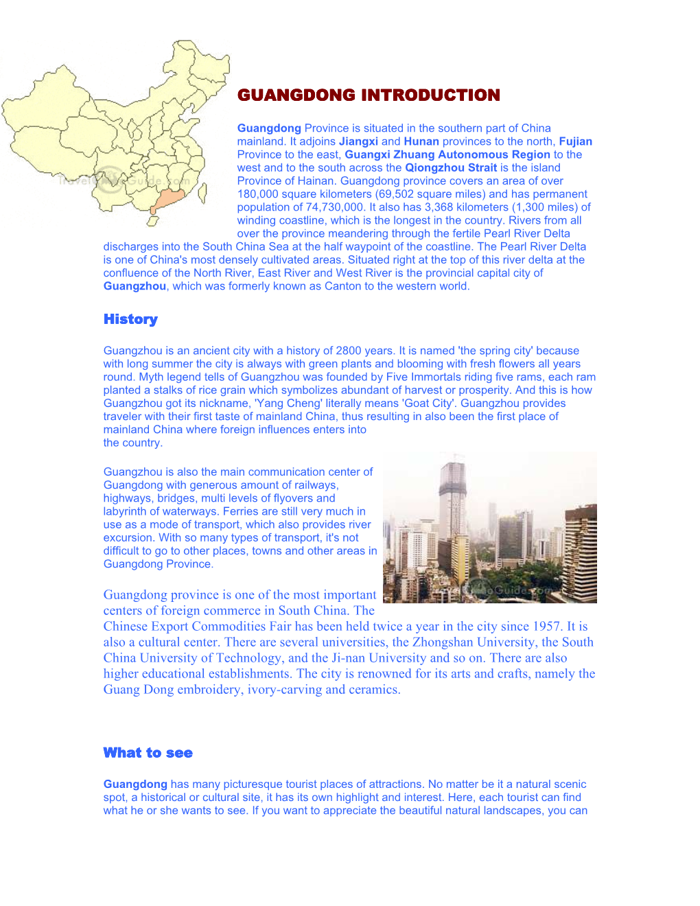 Guangdong Introduction Guangdong Introduction