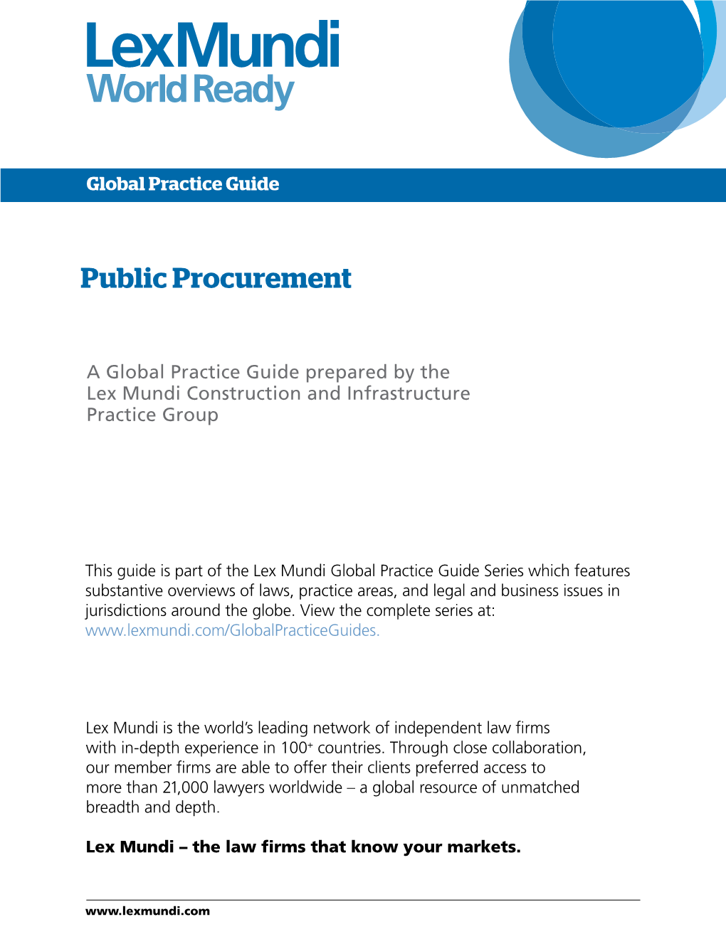 Public Procurement