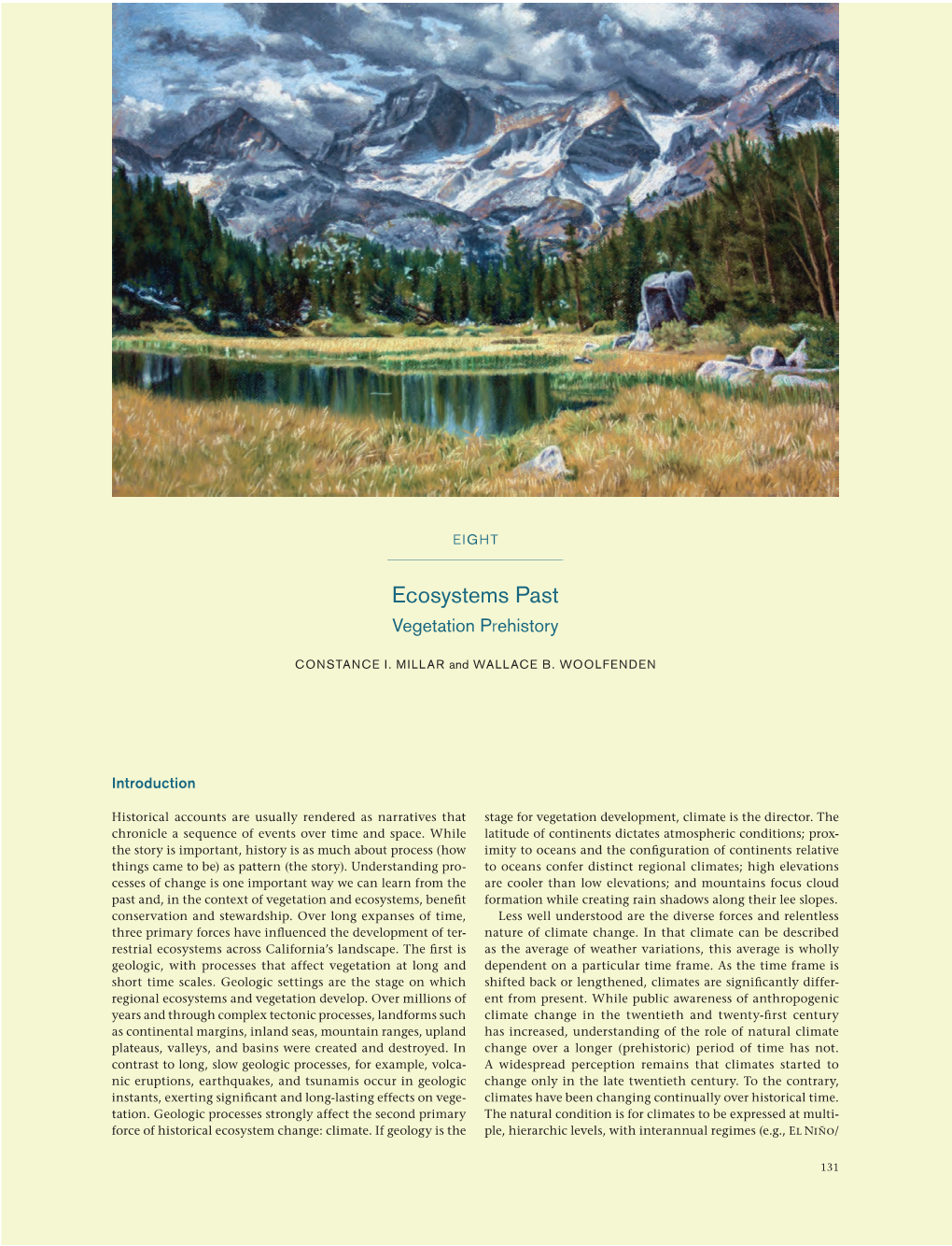 Prehistory of California Vegetation