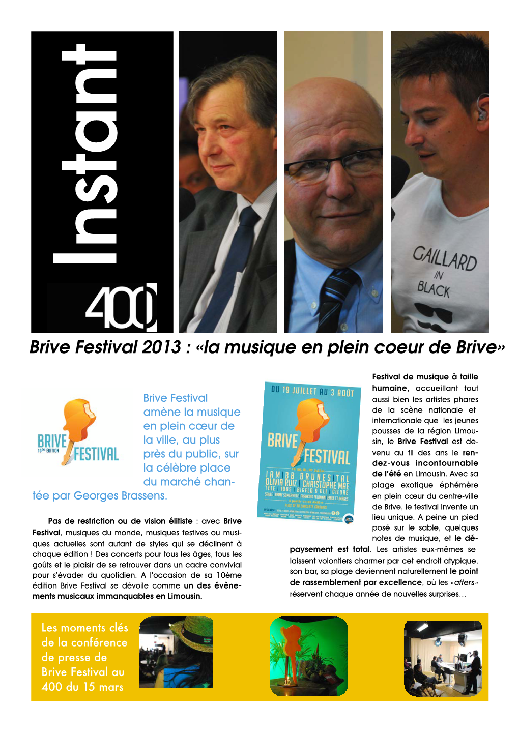 Brive Festival 2013 : Ÿla Musique En Plein Coeur De Briveÿ