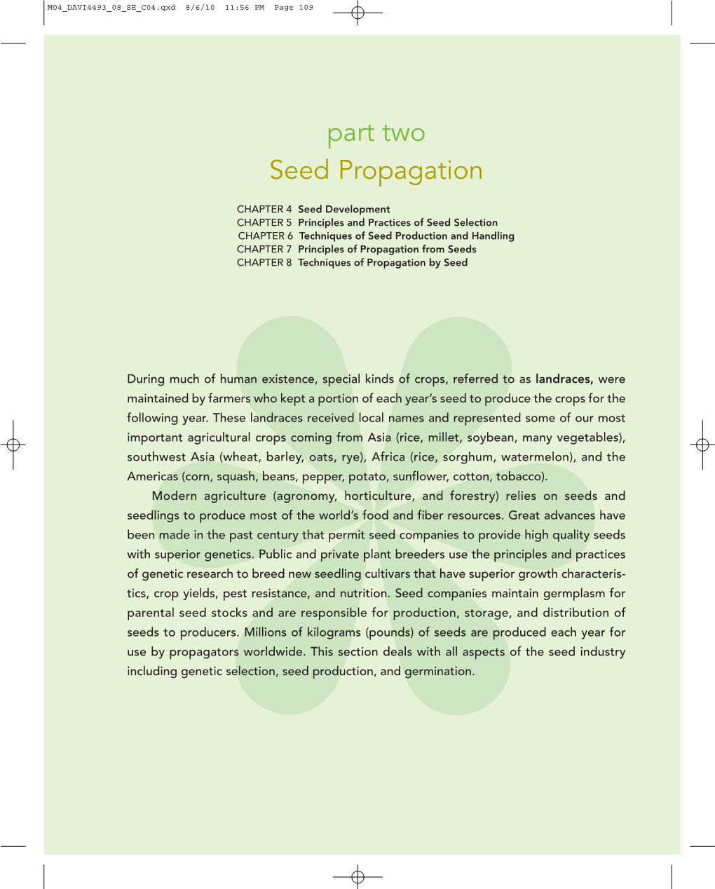 Part Two Seed Propagation