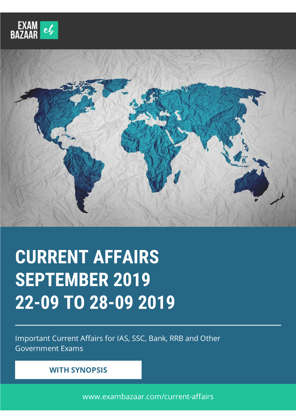 Exambazaar Current Affairs Sep 2019