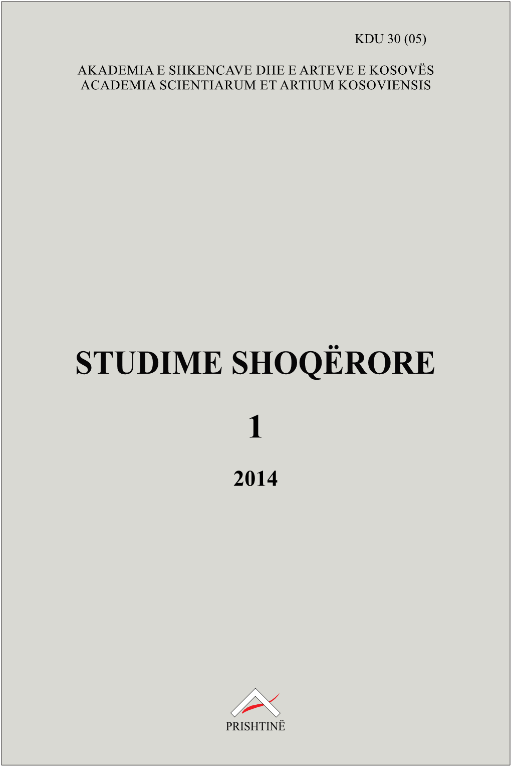 Studime Shoqërore 1