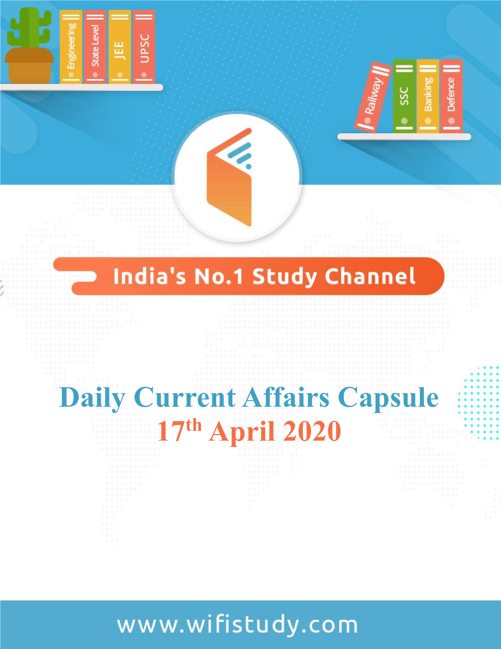 Title Title Daily Current Affairs Capsule 17Th April 2020