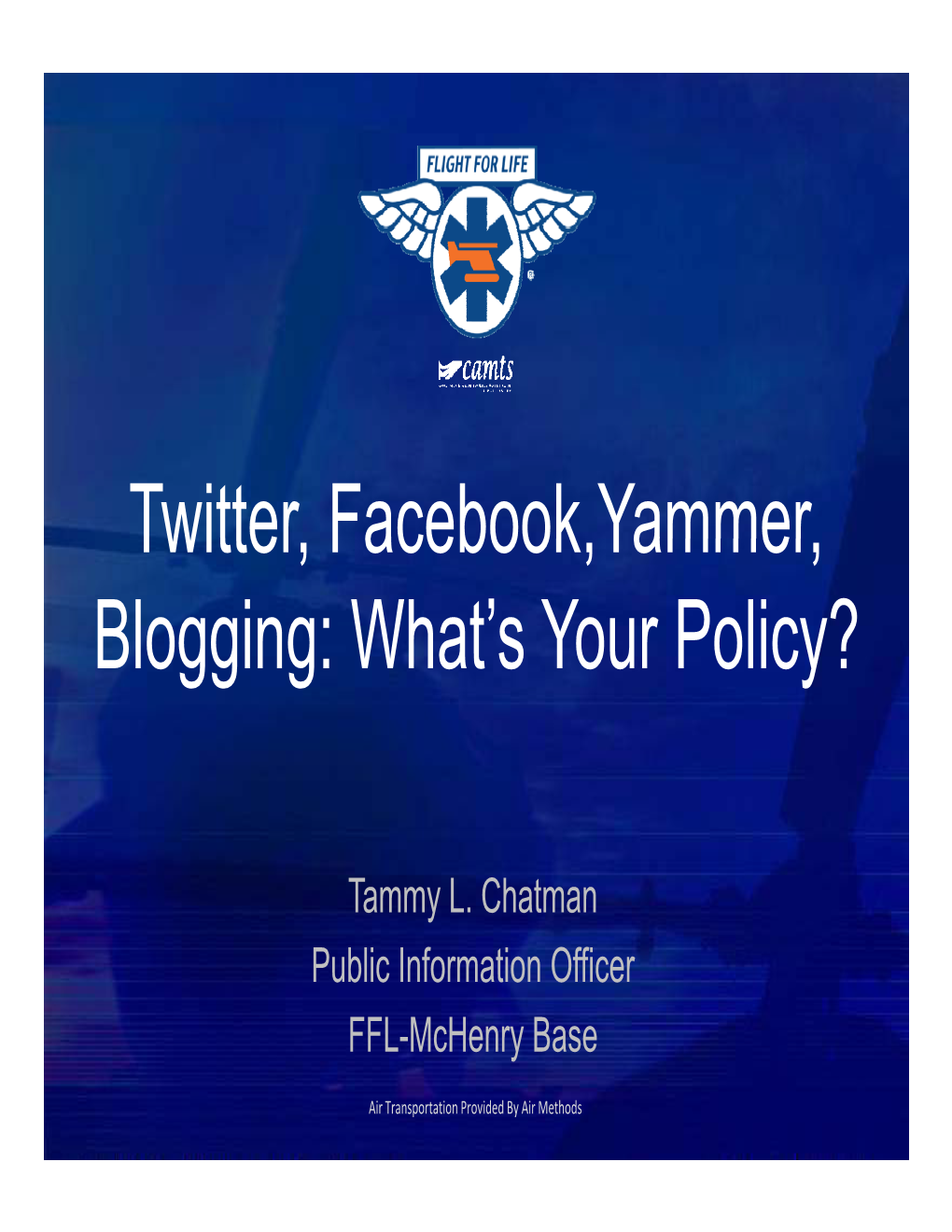 Twitter, Facebook, Yammer, Blogging