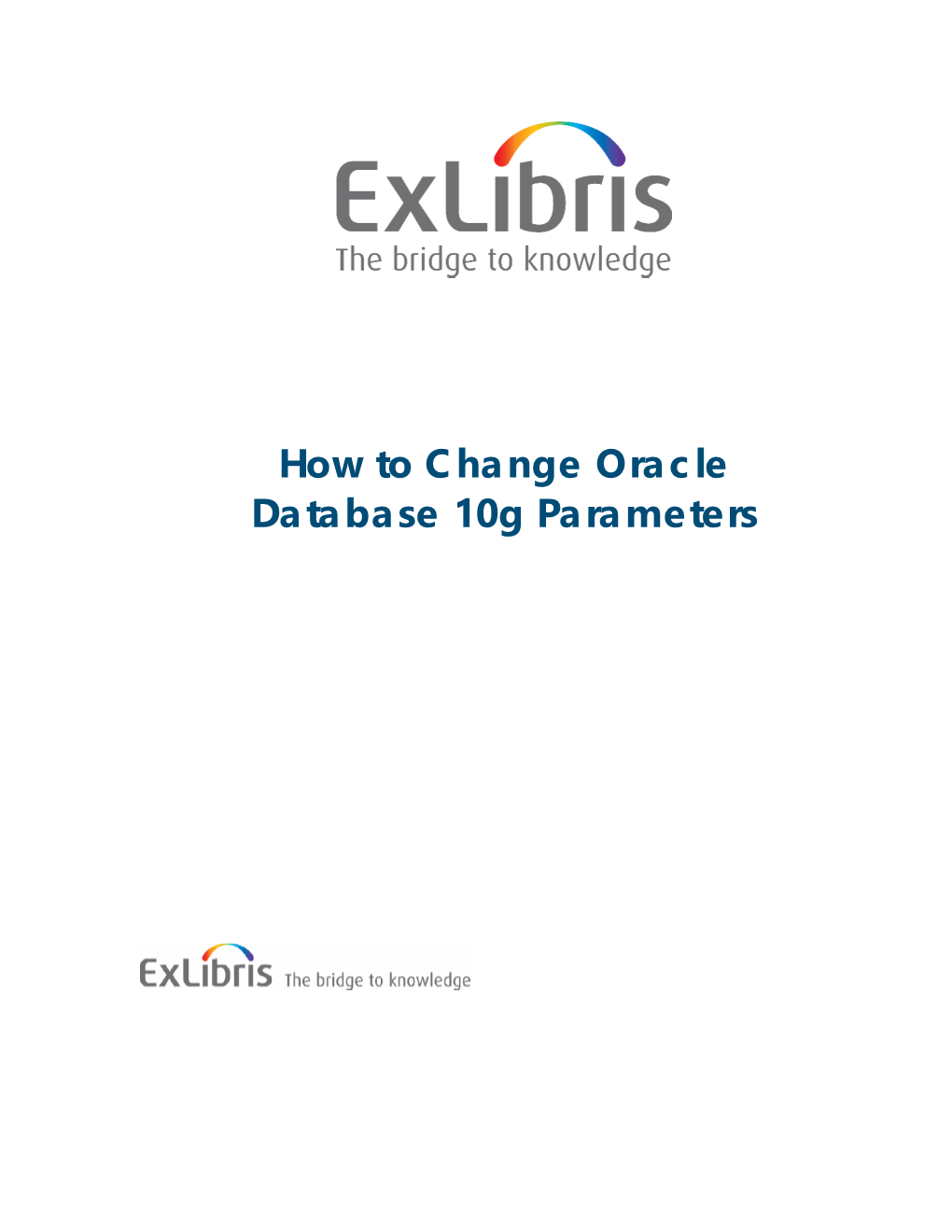 How to Change Oracle Database Parameters