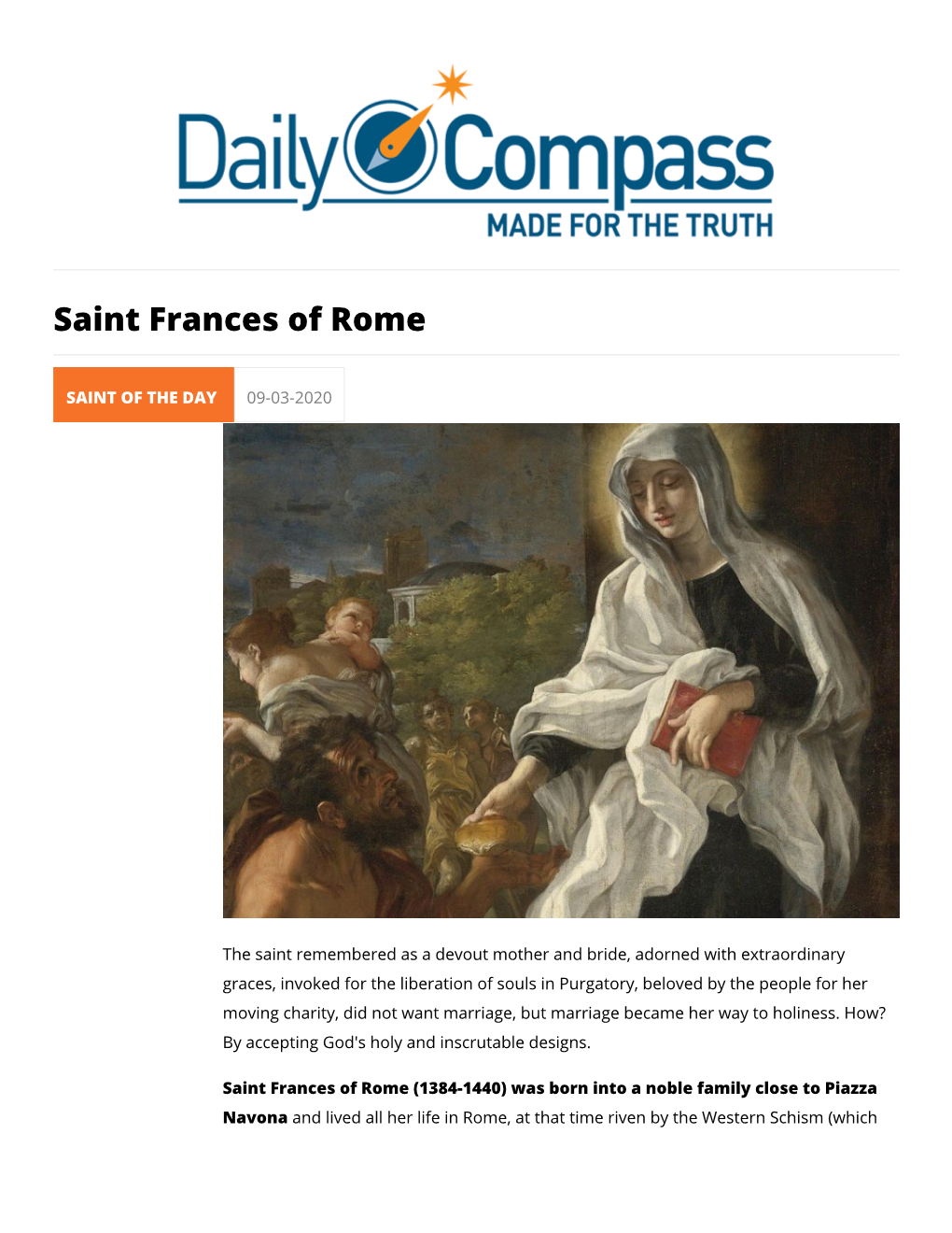 Saint Frances of Rome