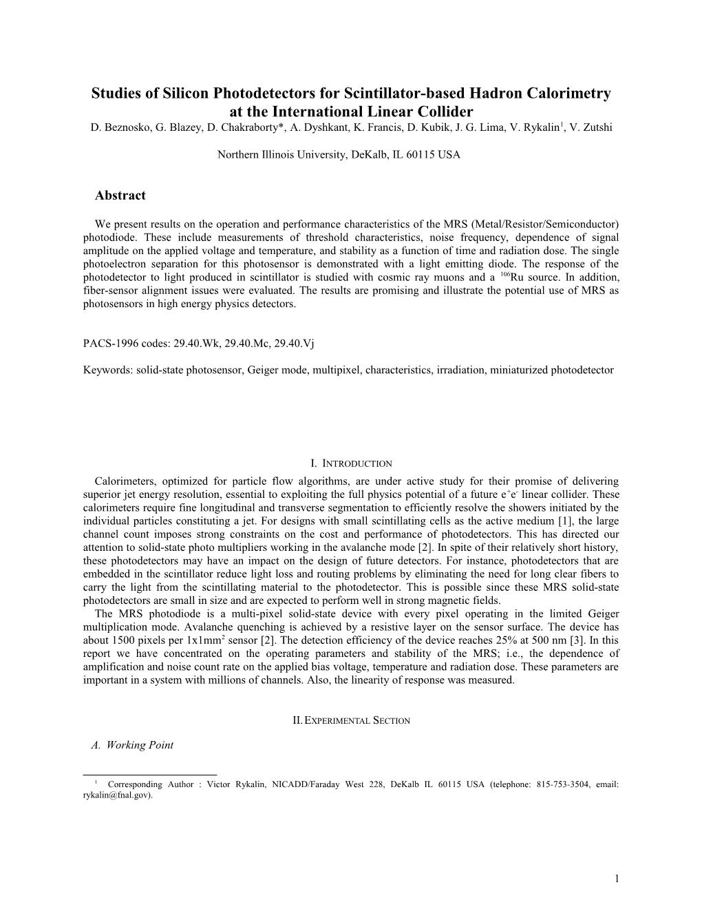 Studies of Silicon Photodetectors for Scintillator-Based Hadron Calorimetry at The