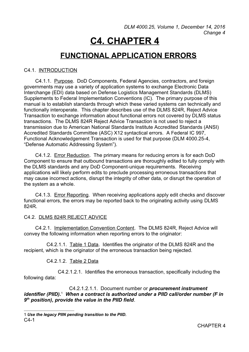 Chapter 4 - Functional Application Errors