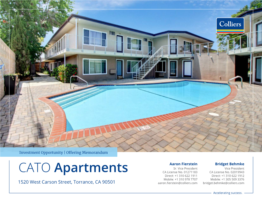 CATO Apartments CA License No