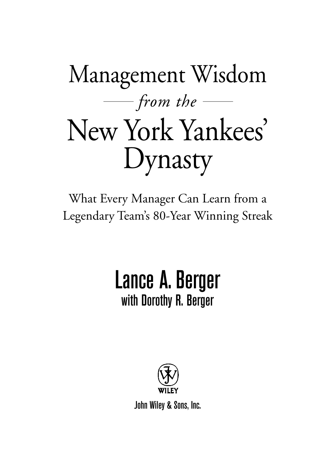 New York Yankees' Dynasty