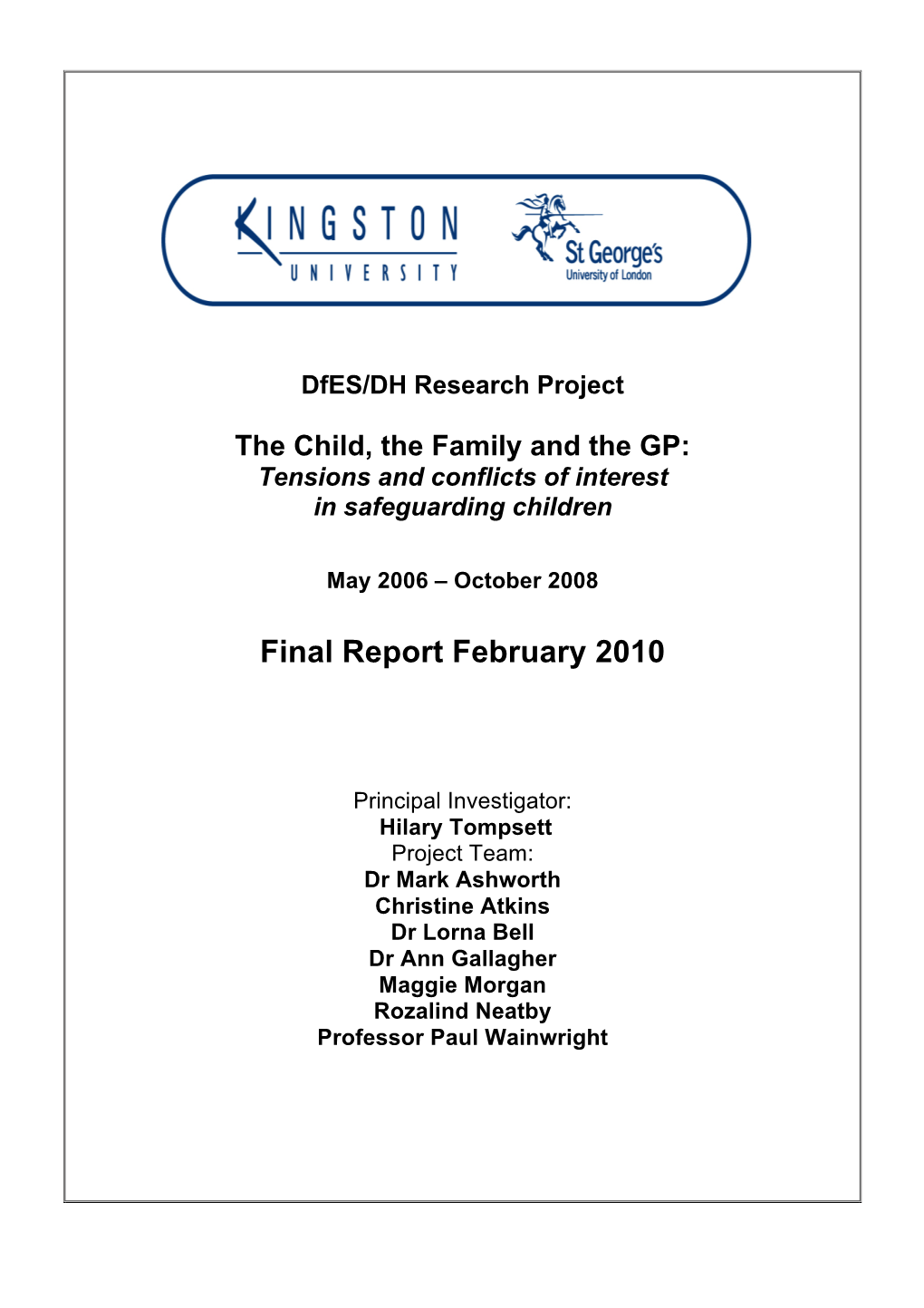 Final Report February 2010