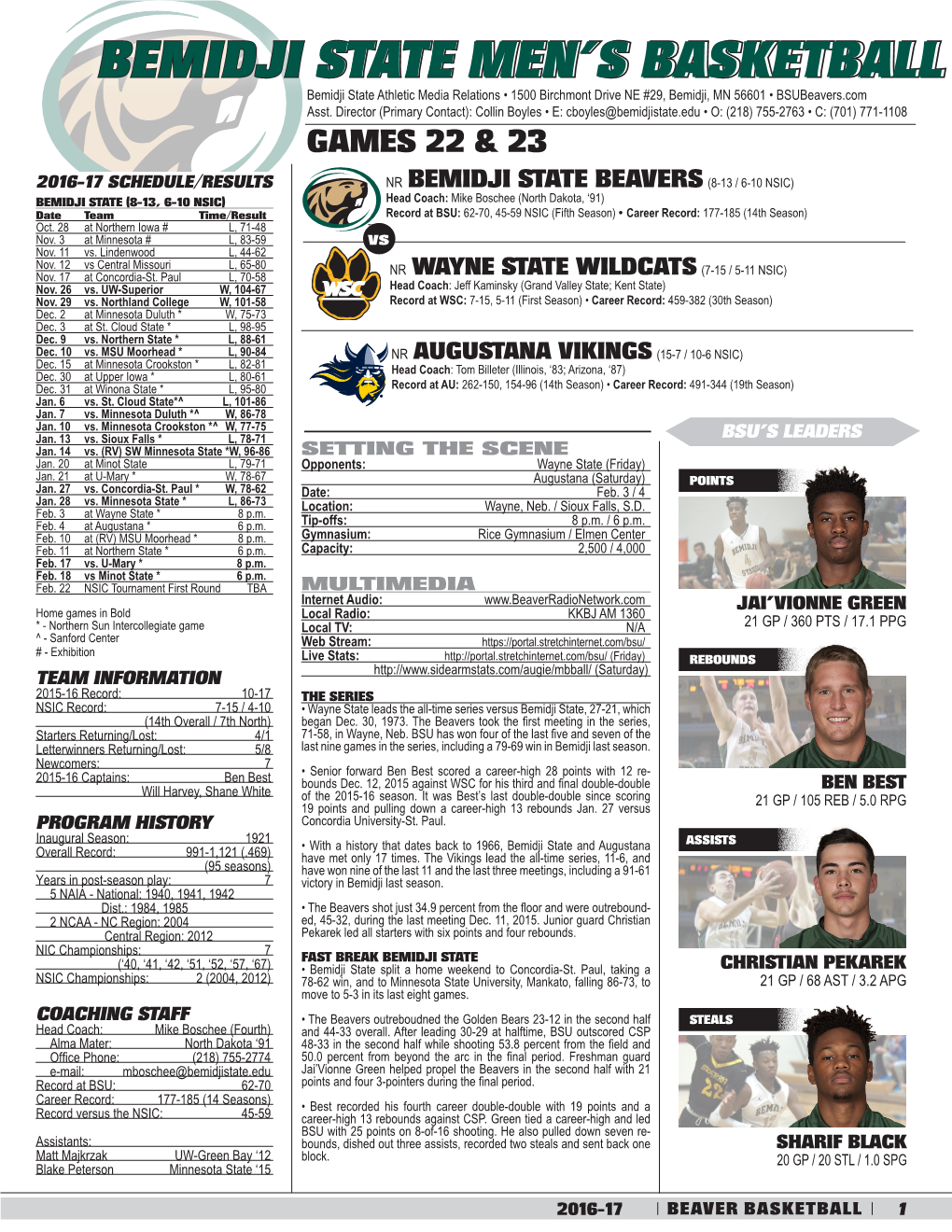 Bemidji State Men's Basketball